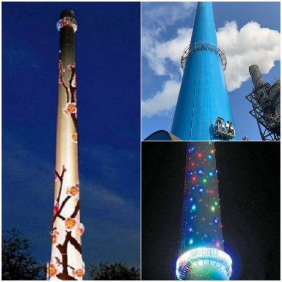 煙囪美化公司美化環(huán)境、提升城市形象貢獻(xiàn)力量！